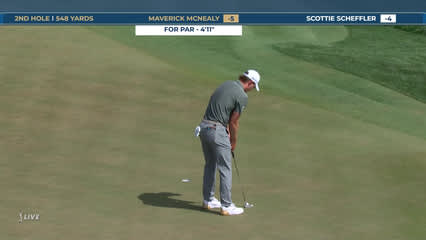Maverick McNealy | Round 4 | 2nd hole | Shot 5 | 2026 THE PLAYERS