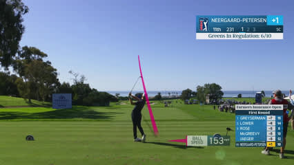 Rasmus Neergaard-Petersen | Round 1 | 11th hole | Shot 1 | 2026 Farmers