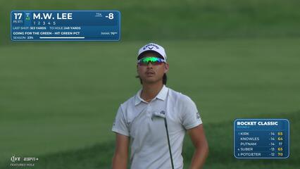 Min Woo Lee | Round 2 | 17th hole | Shot 2 | 2025 Rocket Classic