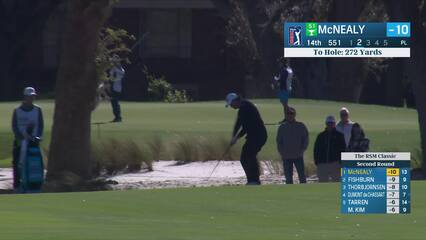 Maverick McNealy | Round 2 | 14th hole | Shot 2 | 2024 The RSM Classic