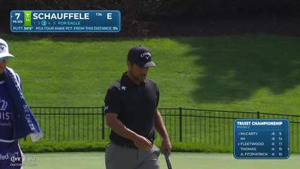 Xander Schauffele | Round 2 | 7th hole | Shot 4 | 2026 Truist Championship