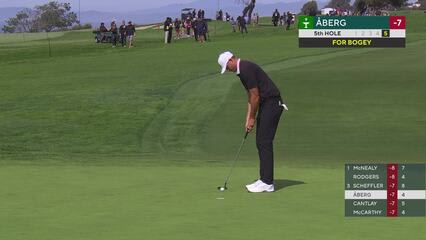 Ludvig Åberg | Round 4 | 5th hole | Shot 5 | 2025 Genesis