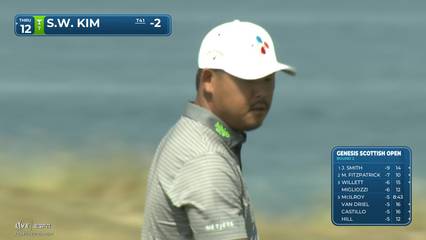 Si Woo Kim | Round 2 | 3rd hole | Shot 3 | 2026 Genesis Scottish Open