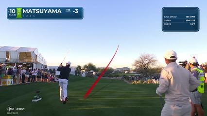 Hideki Matsuyama | Round 2 | 10th hole | Shot 1 | 2026 WM Phoenix Open