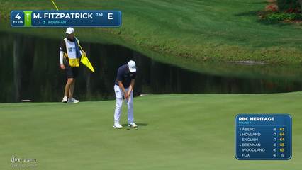 Matt Fitzpatrick | Round 1 | 4th hole | Shot 3 | 2026 RBC Heritage