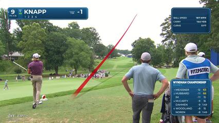 Jake Knapp | Round 2 | 9th hole | Shot 1 | 2025 Wyndham