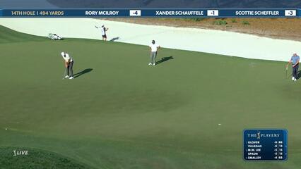 Scottie Scheffler | Round 1 | 14th hole | Shot 4 | 2025 THE PLAYERS