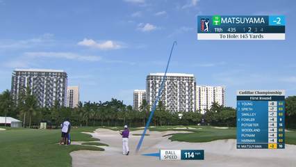 Hideki Matsuyama | Round 1 | 11th hole | Shot 2 | 2026 Cadillac