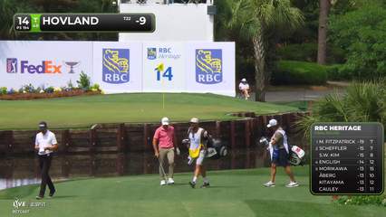 Viktor Hovland | Round 4 | 14th hole | Shot 3 | 2026 RBC Heritage