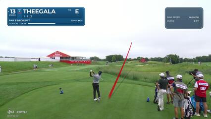 Sahith Theegala | Round 1 | 13th hole | Shot 1 | 2025 3M Open