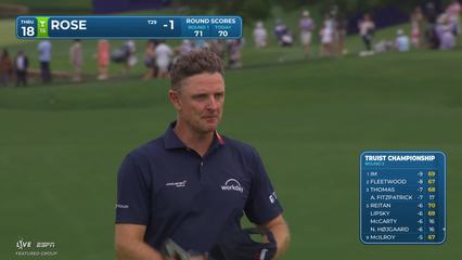 Justin Rose | Round 2 | 18th hole | Shot 5 | 2026 Truist Championship