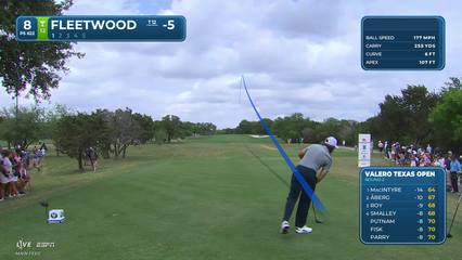 Tommy Fleetwood | Round 2 | 8th hole | Shot 1 | 2026 Valero