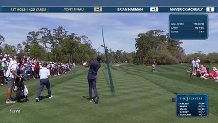 Tony Finau | Round 2 | 1st hole | Shot 1 | 2025 THE PLAYERS