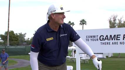 Ernie Els | Round 1 | 16th hole | Shot 1 | 2025 Charles Schwab