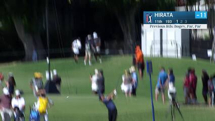 Kensei Hirata | Round 4 | 11th hole | Shot 1 | 2025 Sony Open