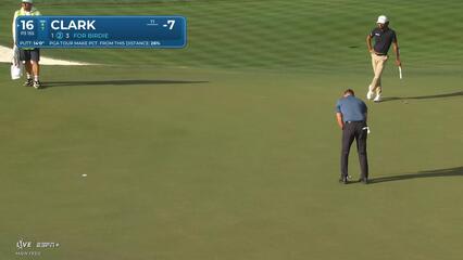 Wyndham Clark | Round 2 | 16th hole | Shot 2 | 2025 WM Phoenix Open