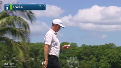 Justin Rose | Round 1 | 5th hole | Shot 3 | 2026 Cadillac