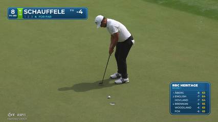 Xander Schauffele | Round 1 | 8th hole | Shot 4 | 2026 RBC Heritage