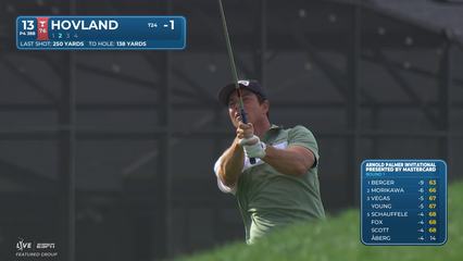 Viktor Hovland | Round 1 | 13th hole | Shot 2 | 2026 Arnold Palmer