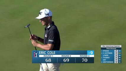 Eric Cole | Round 3 | 18th hole | Shot 3 | 2025 The American Express