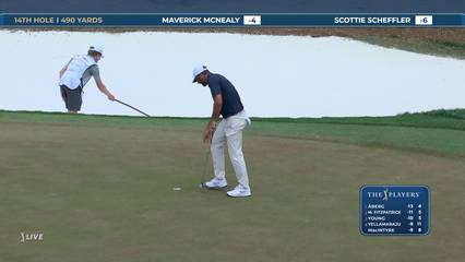 Scottie Scheffler | Round 4 | 14th hole | Shot 5 | 2026 THE PLAYERS