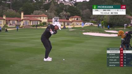Collin Morikawa | Round 4 | 11th hole | Shot 2 | 2026 AT&T Pebble Beach