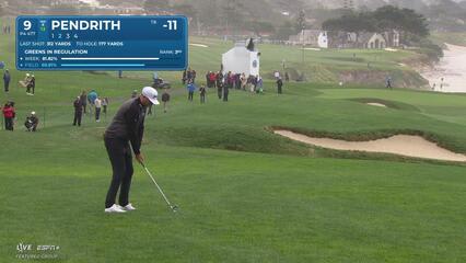 Taylor Pendrith | Round 3 | 9th hole | Shot 2 | 2025 AT&T Pebble Beach
