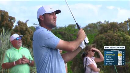 Scottie Scheffler | Round 4 | 2nd hole | Shot 1 | 2024 Hero World Challenge
