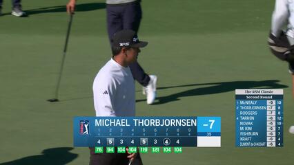 Michael Thorbjornsen | Round 2 | 8th hole | Shot 4 | 2024 The RSM Classic
