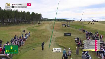 Viktor Hovland | Round 1 | 16th hole | Shot 1 | 2025 Genesis Scottish Open