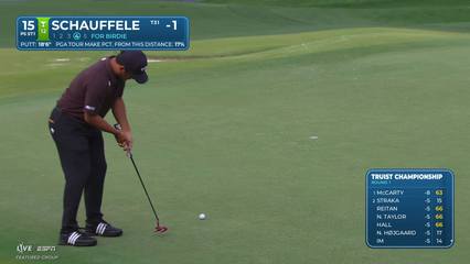 Xander Schauffele | Round 1 | 15th hole | Shot 4 | 2026 Truist Championship