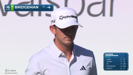 Jacob Bridgeman | Round 2 | 16th hole | Shot 4 | 2026 Valspar