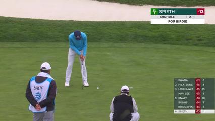 Jordan Spieth | Round 3 | 12th hole | Shot 3 | 2026 AT&T Pebble Beach