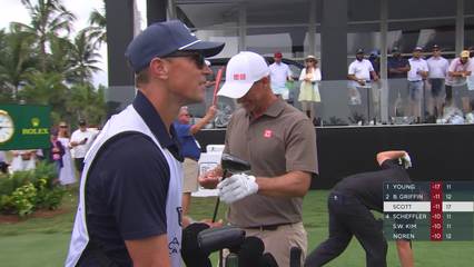 Adam Scott | Round 4 | 18th hole | Shot 1 | 2026 Cadillac