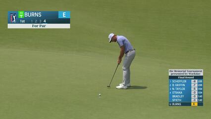 Sam Burns | Round 4 | 1st hole | Shot 4 | 2025 the Memorial