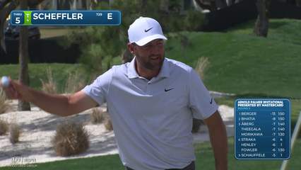 Scottie Scheffler | Round 3 | 5th hole | Shot 5 | 2026 Arnold Palmer