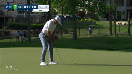 Scottie Scheffler | 2023 the Memorial | Round 3 | 2nd hole | Shot 4