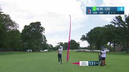 Min Woo Lee | Round 2 | 12th hole | Shot 2 | 2025 Rocket Classic