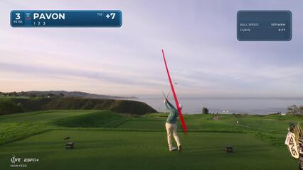 Matthieu Pavon | Round 4 | 3rd hole | Shot 1 | 2025 Genesis