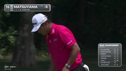 Hideki Matsuyama | Round 2 | 14th hole | Shot 4 | 2025 BMW Championship