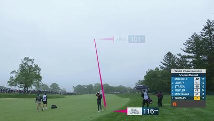 Justin Thomas | Round 2 | 9th hole | Shot 2 | 2025 Truist Championship