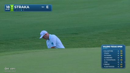 Sepp Straka | Round 1 | 18th hole | Shot 4 | 2026 Valero