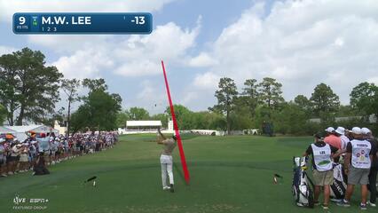 Min Woo Lee | Round 3 | 9th hole | Shot 1 | 2025 Houston Open