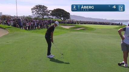 Ludvig Åberg | Round 4 | 2nd hole | Shot 2 | 2025 Genesis