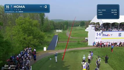 Max Homa | Round 2 | 15th hole | Shot 1 | 2025 RBC Canadian