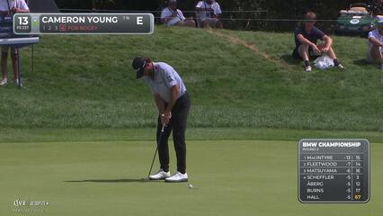 Cameron Young | Round 2 | 13th hole | Shot 4 | 2025 BMW Championship