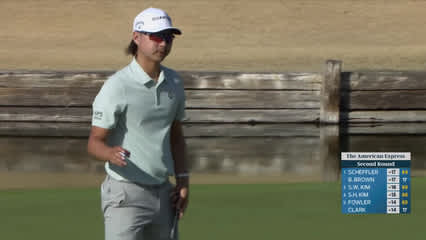 Min Woo Lee | Round 2 | 13th hole | Shot 3 | 2026 The American Express