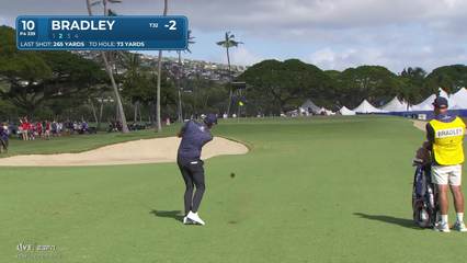Keegan Bradley | Round 1 | 10th hole | Shot 2 | 2026 Sony Open
