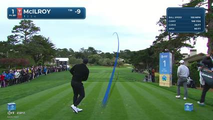 Rory McIlroy | Round 4 | 1st hole | Shot 1 | 2026 AT&T Pebble Beach