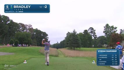 Keegan Bradley | Round 2 | 5th hole | Shot 1 | 2025 Wyndham